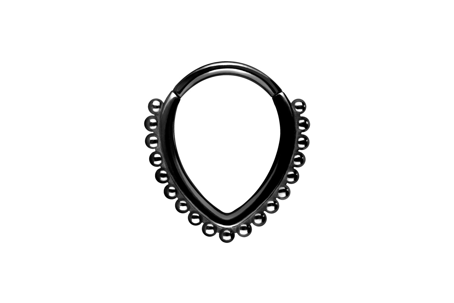 Chirurgenstahl Segmentring Clicker Piercing TROPFEN + KUGELN